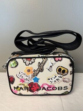 NWT Marc Jacobs Sticker Camera Bag Bold Flash Leather Crossbody